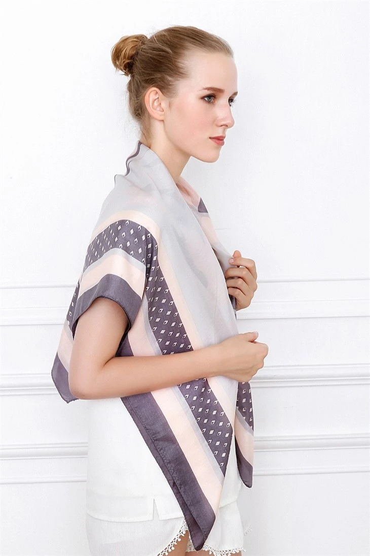 Bespoke High Quality Screen Print Silk Scarf