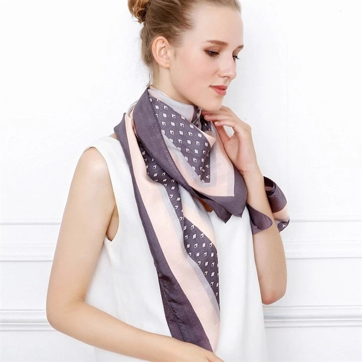 Bespoke High Quality Screen Print Silk Scarf
